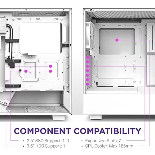 NZXT H5 Elite ATX Mid Tower White Tempered Glass image