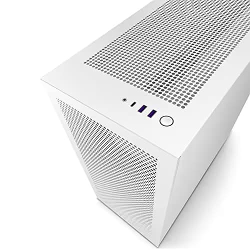 NZXT H7 Flow (2022) ATX Mid Tower White Tempered Glass Side Panel image