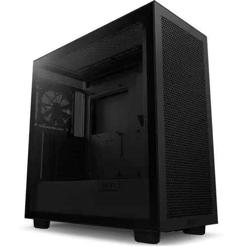 NZXT H7 Flow (2022) ATX Mid Tower Black with Tempered Glass Side Panel and USB 3.2 Gen 2x2 Type-C, USB 3.2 Gen 1 Type-A image