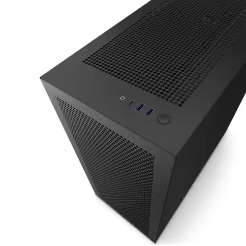 NZXT H7 Flow (2022) ATX Mid Tower Black with Tempered Glass Side Panel and USB 3.2 Gen 2x2 Type-C, USB 3.2 Gen 1 Type-A image