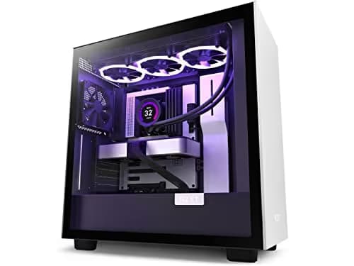 NZXT H7 - Mid-Tower PC Gaming Case - Tempered Glass - Enhanced Cable Management Water-Cooling Ready - Black main image