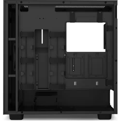 NZXT H7 ATX Mid Tower Black with Tempered Glass Side Panel and Front I/O: USB 3.2 Gen 2x2 Type-C, USB 3.2 Gen 1 Type-A image