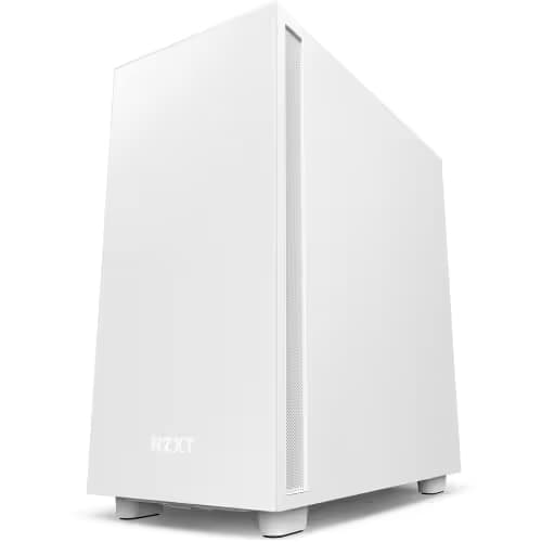 NZXT H7 - CM-H71BW-01 - ATX Mid Tower PC Gaming Case - Front I/O USB Type-C Port - Quick-Release Tempered Glass Side Panel - White image