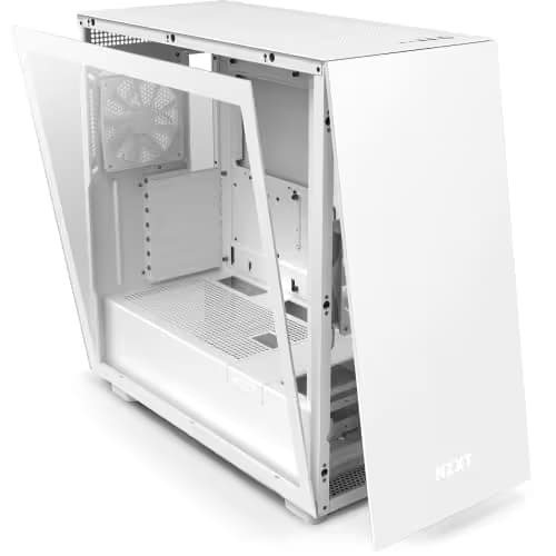 NZXT H7 - CM-H71BW-01 - ATX Mid Tower PC Gaming Case - Front I/O USB Type-C Port - Quick-Release Tempered Glass Side Panel - White image