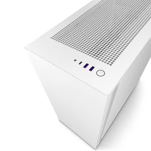 NZXT H7 - CM-H71BW-01 - ATX Mid Tower PC Gaming Case - Front I/O USB Type-C Port - Quick-Release Tempered Glass Side Panel - White image