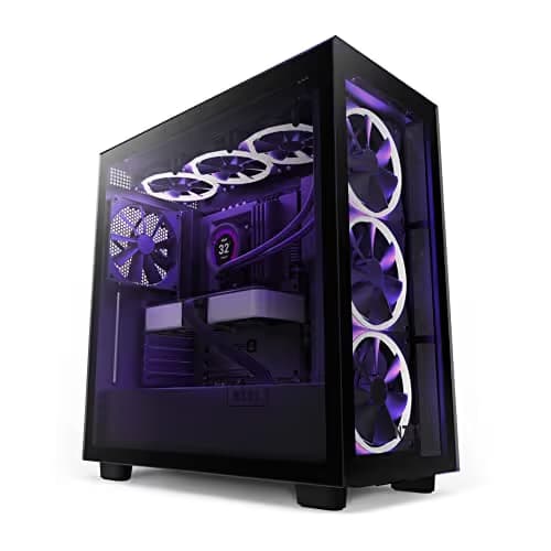 NZXT H7 Elite - CM-H71EB-01 - ATX Mid Tower PC Gaming Case - Front I/O USB Type-C Port - Quick-Release Tempered Glass Side Panel - Black image