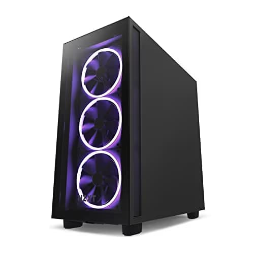 NZXT H7 Elite - CM-H71EB-01 - ATX Mid Tower PC Gaming Case - Front I/O USB Type-C Port - Quick-Release Tempered Glass Side Panel - Black image
