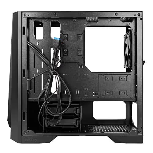 Antec Dapper Dark Phantom DP301M Black Steel / ARGB Lighting / Tempered Glass Side Panel Compact Micro-ATX Gaming Case image