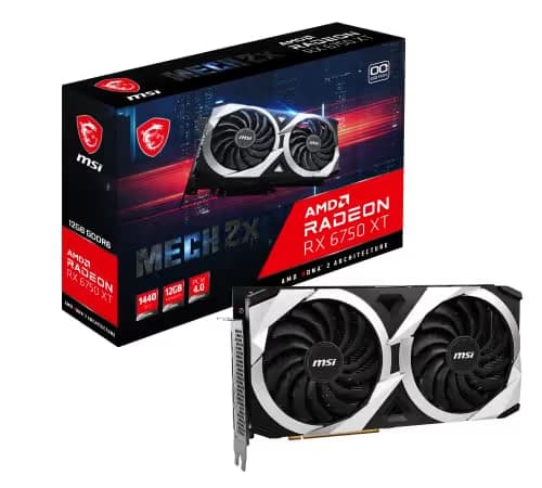 MSI Radeon RX 6750 XT MECH 2X 12G V1 main image