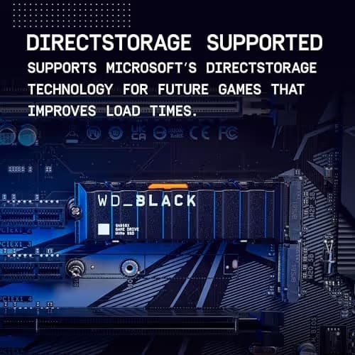 Western Digital WD_Black SN850X w/Heatsink 1TB SSD M.2-2280 PCIe 4.0 NVMe image