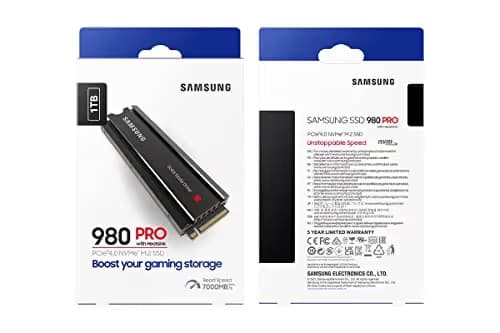 Samsung 980 Pro w/Heatsink 1TB SSD M.2-2280 PCIe 4.0 X4 NVMe image