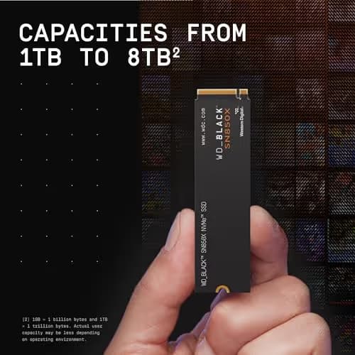 Western Digital WD_Black SN850X 4TB M.2 SSD PCIe 4.0 NVMe image