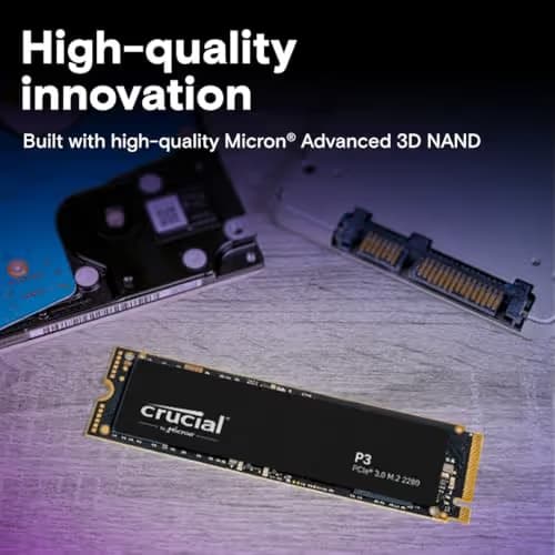 Crucial P3 4TB SSD M.2-2280 NVMe PCIe 3.0 X4 image