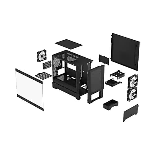 Fractal Design Pop Mini Air Micro ATX Mid Tower Black Tempered Glass Side Panel image