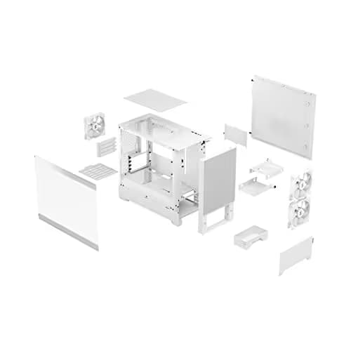 Fractal Design Pop Mini Air Micro ATX Mid Tower White with Tempered Glass Side Panel and USB 3.2 Gen 1 Type-A Front Panel image