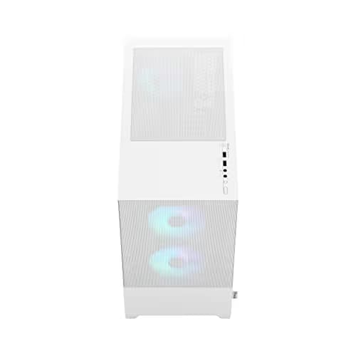 Fractal Design Pop Mini Air Micro ATX Mid Tower White with Tempered Glass Side Panel and USB 3.2 Gen 1 Type-A Front Panel image