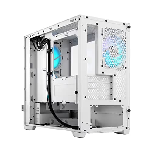 Fractal Design Pop Mini Air Micro ATX Mid Tower White with Tempered Glass Side Panel and USB 3.2 Gen 1 Type-A Front Panel image