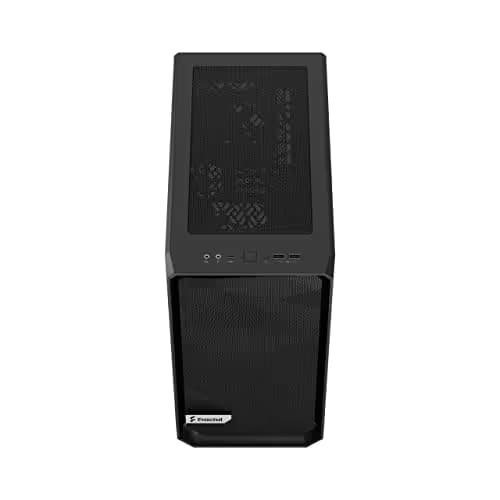 Fractal Design Meshify 2 Mini Micro ATX Mid Tower Black with Tinted Tempered Glass Side Panel and USB 3.2 Gen 2 Type-C USB 3.2 Gen 1 Type-A image