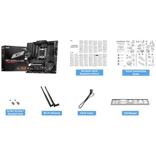 MSI B650 PRO B650M-A WIFI AM5 DDR5 Micro ATX image