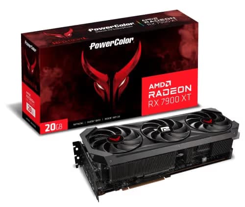 PowerColor Red Devil Radeon RX 7900 XT 20GB GDDR6 Black main image