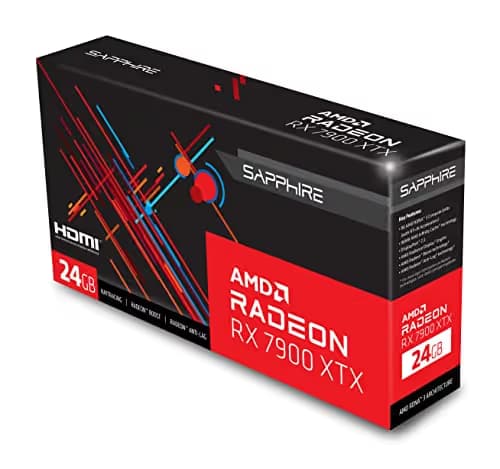 SAPPHIRE NITRO Radeon RX 7900 XTX 24GB GDDR6 PCI Express 4.0 x16 ATX Video Card 11322-01-40G image