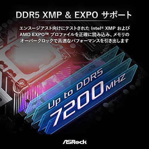 ASRock Z790 PRO RS WiFi Intel LGA1700 (14th,13th,12th Gen) ATX Motherboard DDR5 7200 MHz 256 GB PCIE 5.0 x 16 Realtek ALC897 7.1 CH Dragon 2.5G LAN WiFi 6E Bluetooth 8 SATA3 4 Hyper M.2 image