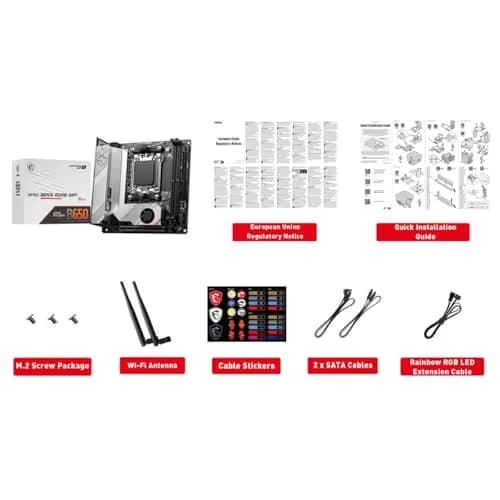 MSI B650 MPG B650I EDGE WIFI AM5 DDR5 Mini ITX image