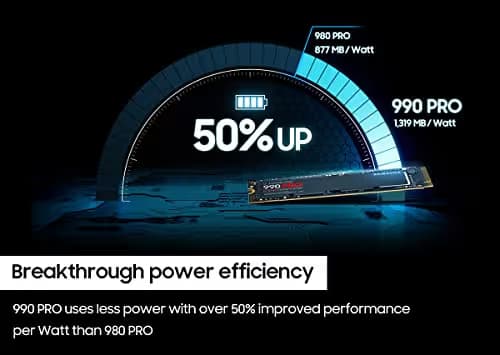 Samsung 990 Pro 1TB SSD M.2 PCIe 4.0 NVMe image