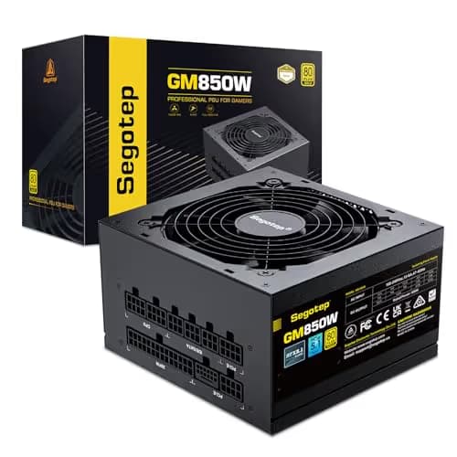 Segotep GM Black 850W Fully Modular 80+ Gold Certified image