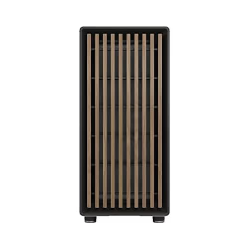 Fractal Design North ATX Mid Tower PC Case - Chalk White with Walnut Front and Mesh Side Panel image