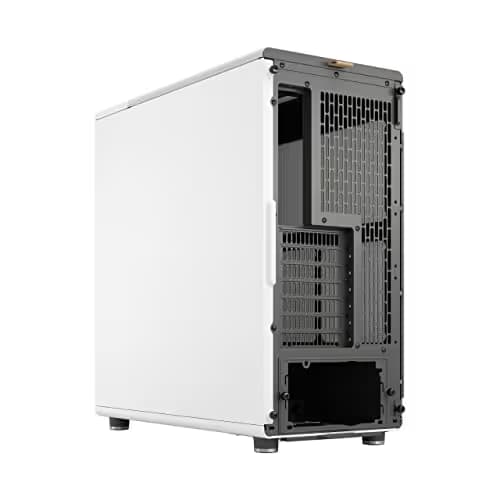 Fractal Design North ATX Mid Tower PC Case - Chalk White with Walnut Front and Mesh Side Panel image
