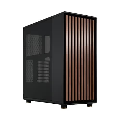Fractal Design North ATX Mid Tower Charcoal Black with Mesh Side Panel and USB 3.2 Gen 2 Type-C, USB 3.2 Gen 1 Type-A image