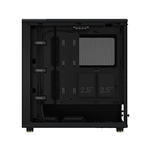 Fractal Design North ATX Mid Tower Charcoal Black with Mesh Side Panel and USB 3.2 Gen 2 Type-C, USB 3.2 Gen 1 Type-A image