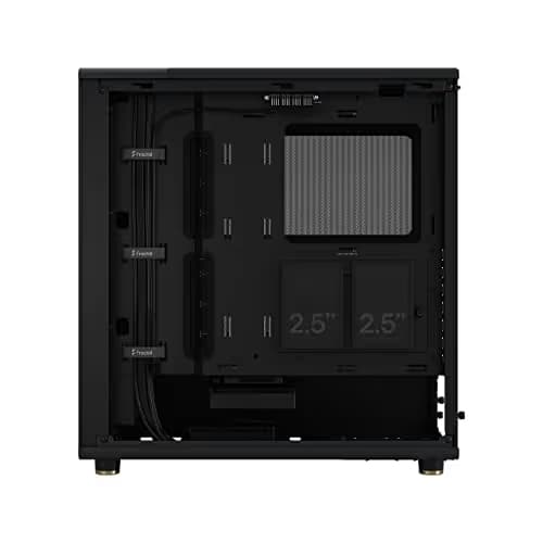 Fractal Design North ATX Mid Tower Charcoal Black with Mesh Side Panel and USB 3.2 Gen 2 Type-C, USB 3.2 Gen 1 Type-A image