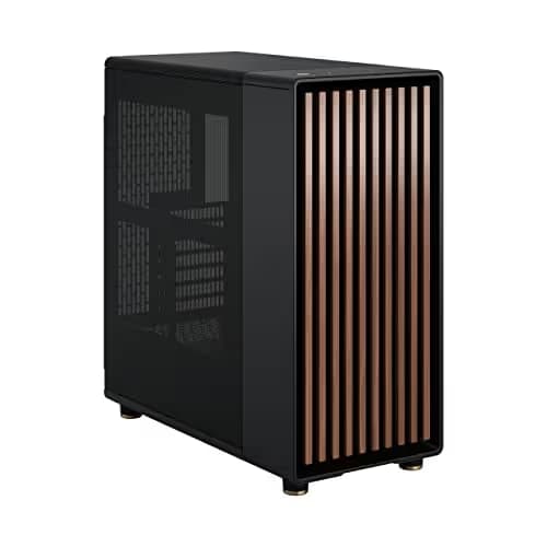 Fractal Design North ATX Mid Tower Charcoal Black with Mesh Side Panel and USB 3.2 Gen 2 Type-C, USB 3.2 Gen 1 Type-A image