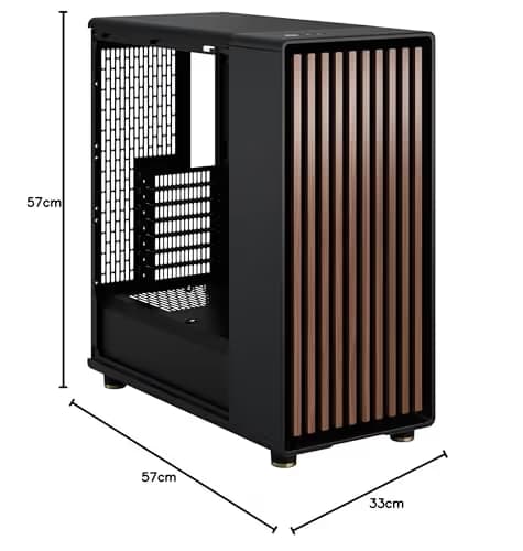 Fractal Design North ATX Mid Tower Black Tempered Glass Side Panel image