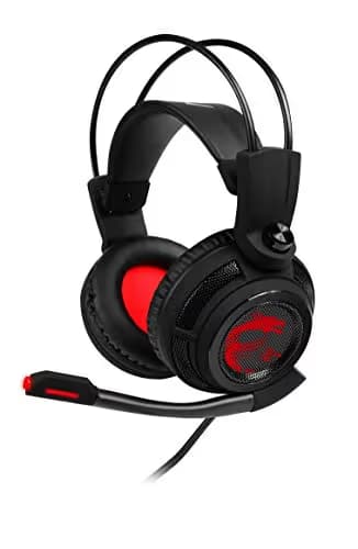 MSI DS502 Closed-Back Black / Red Headphones main image