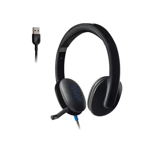 Logitech H540 Wired Headset Closed Black and Blue image