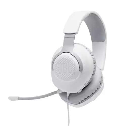 JBL Quantum 100 Closed White Gaming Headset image
