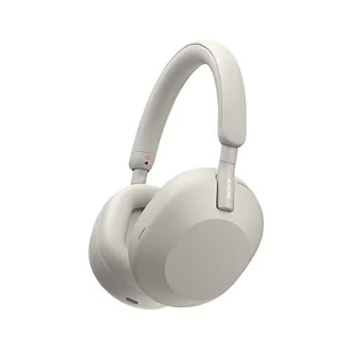 Sony XM5 Closed-Back Silver Headphones image