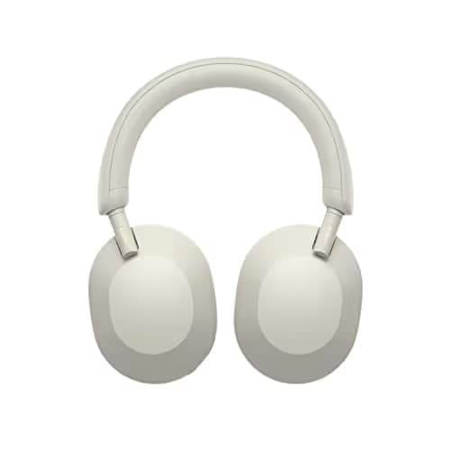 Sony XM5 Closed-Back Silver Headphones image