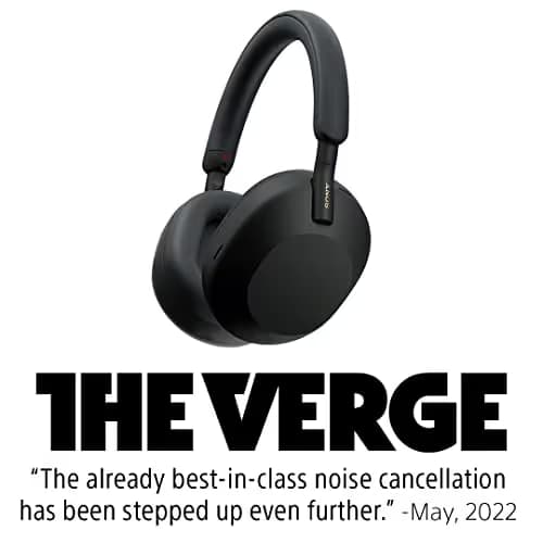 Sony XM5 Closed-Back Silver Headphones image