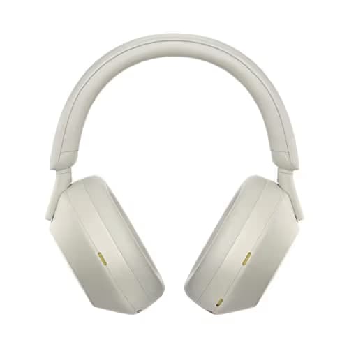 Sony XM5 Closed-Back Silver Headphones image
