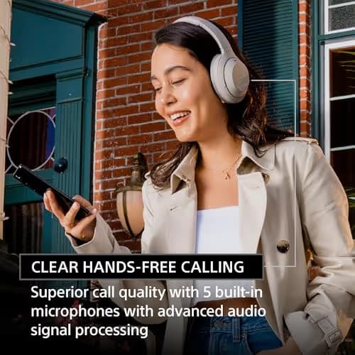 Sony WH1000XM4 Closed Silver Headphones image