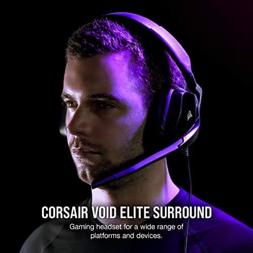 Corsair VOID ELITE SURROUND 7.1 Channel Closed Gaming Headset image