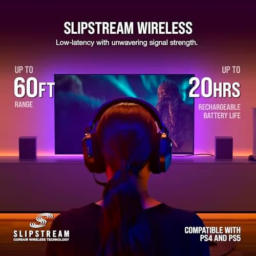 Corsair HS80 Closed-Back Wireless Gaming Headset RGB image