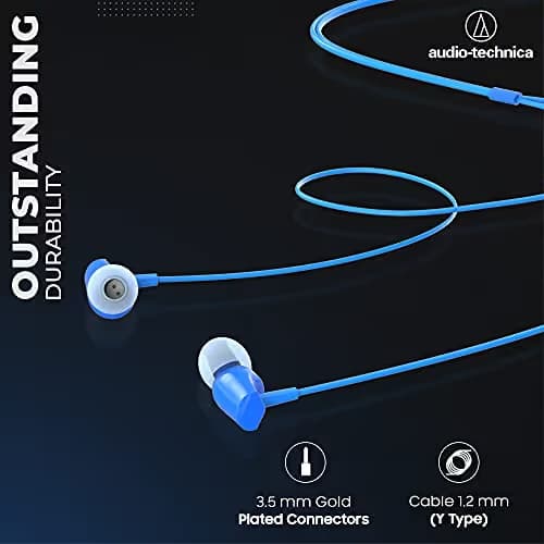Audio-Technica SonicFuel CLR100iS Closed-Back In-Ear Headphones with Microphone image