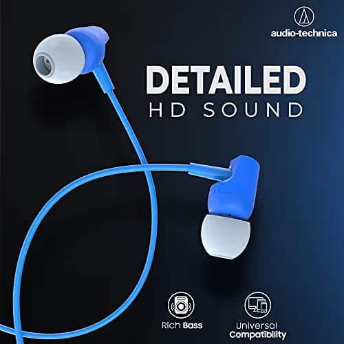 Audio-Technica SonicFuel CLR100iS Closed-Back In-Ear Headphones with Microphone image