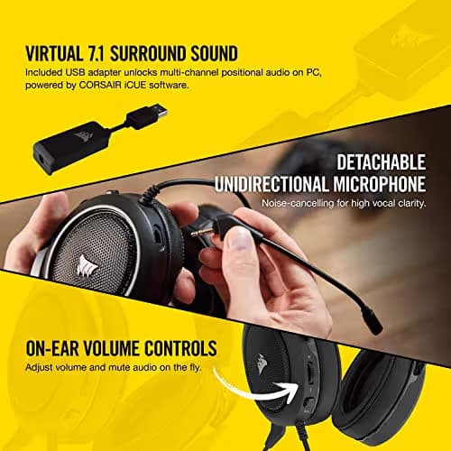 Corsair HS60 Surround (Black) 7.1 Channel Headset image