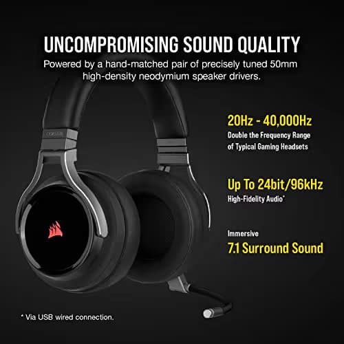 Corsair Virtuoso RGB 7.1 Channel Closed Gaming Headset image